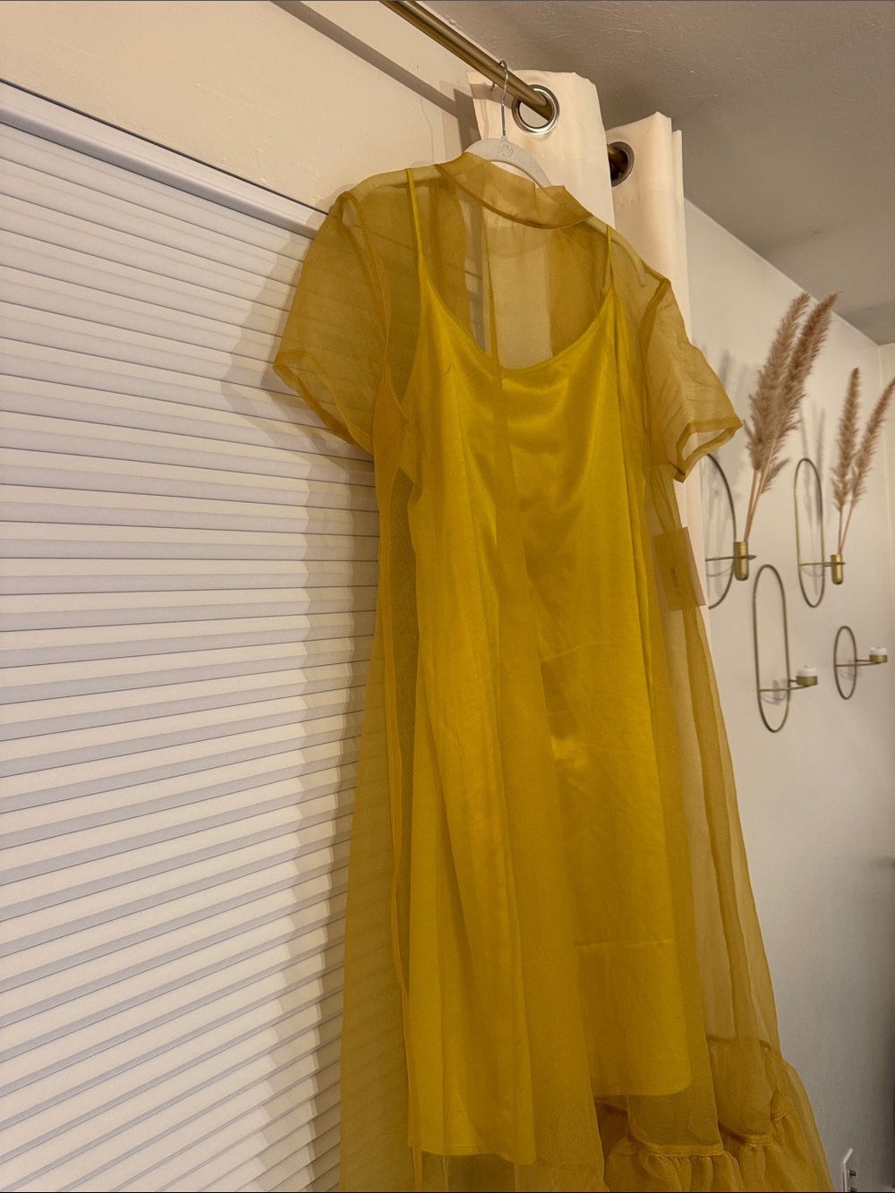 STAUD Calluna dress chartreuse yellow /green in XL new with tags - Picture 10 of 14